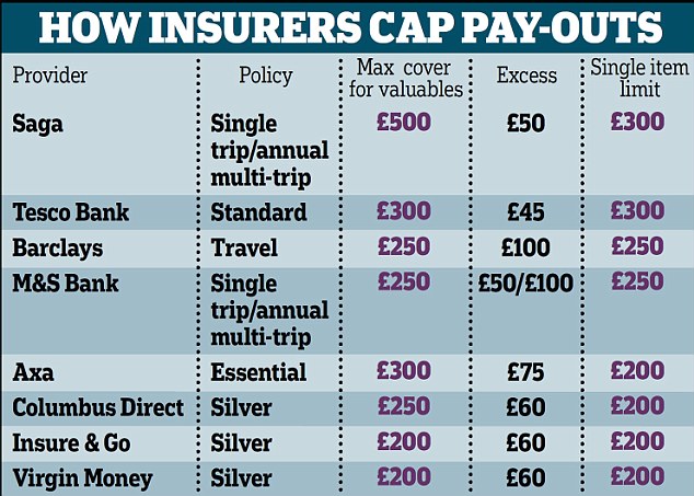 Baggage Insurance Limits